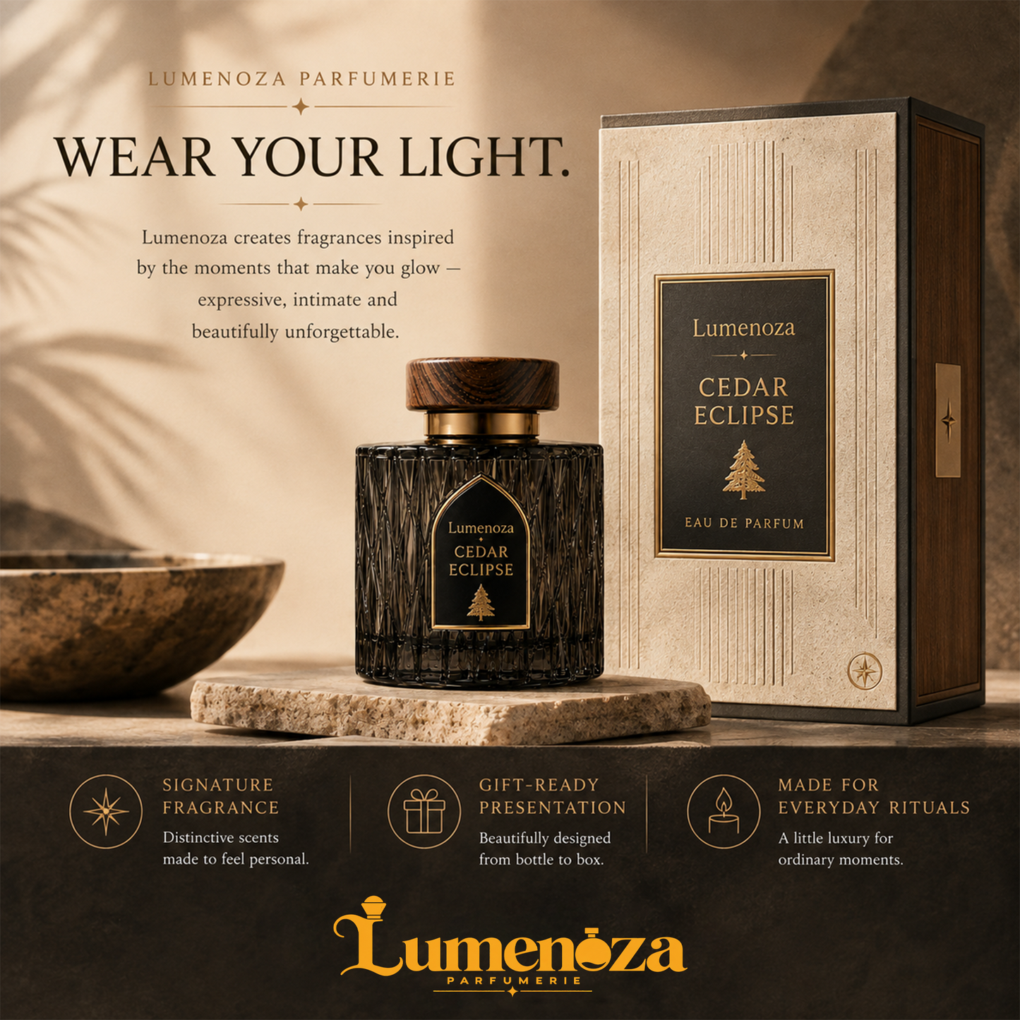 š² LumenozaĀ® CEDAR ECLIPSE Eau de Parfum