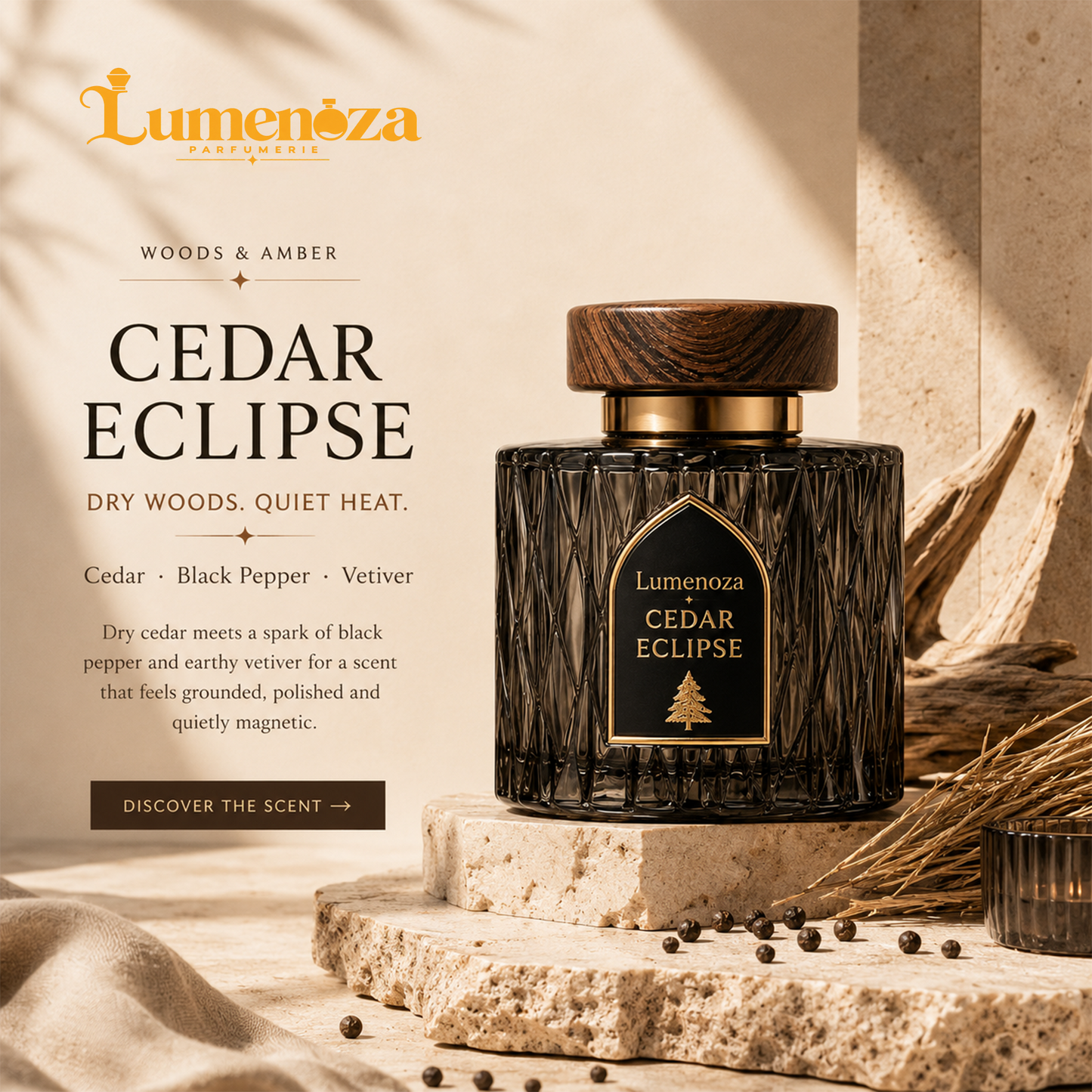 🌲 Lumenoza® CEDAR ECLIPSE Eau de Parfum