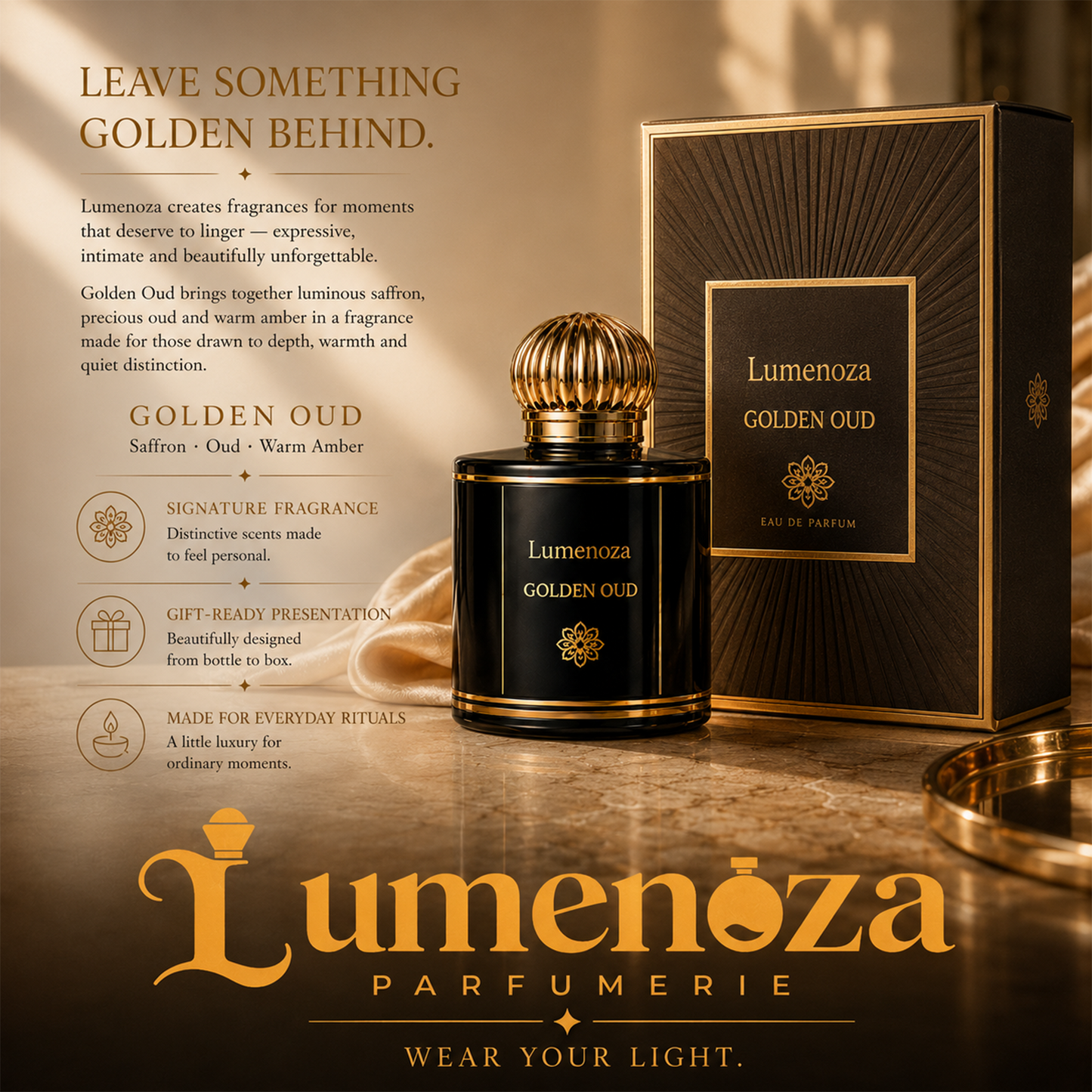✨ Lumenoza® GOLDEN OUD Eau de Parfum