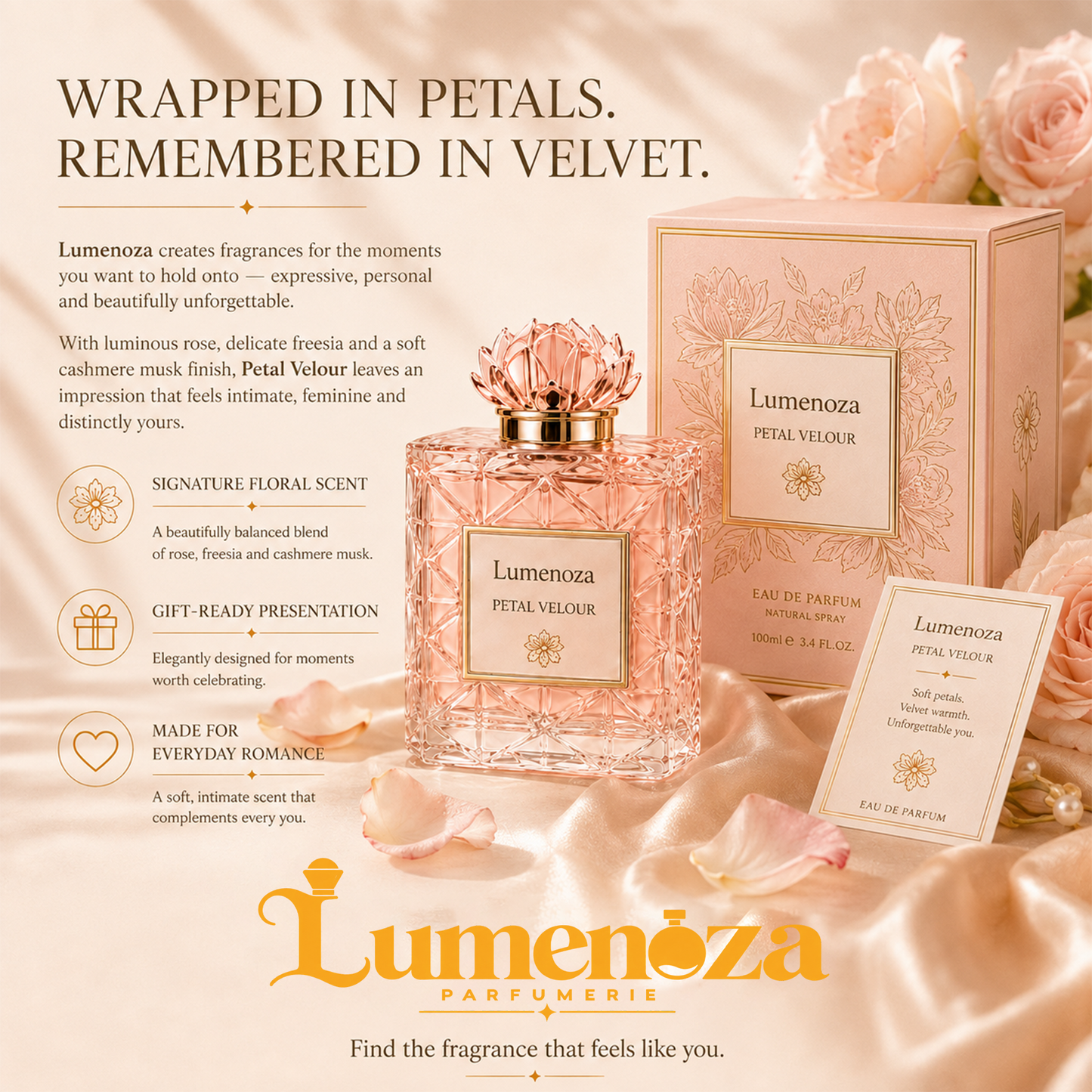 Lumenoza®| 🌙 PETAL VELOUR Eau de Parfum